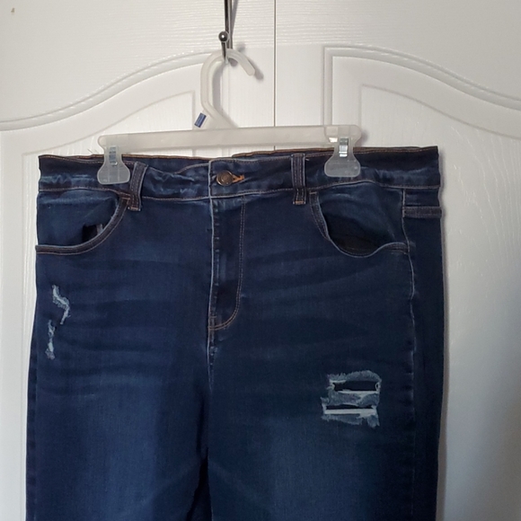 Wax Jean Distressed/Ripped Skinny Jeans - Picture 3 of 4